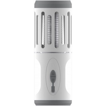 Candeeiro portátil LED com armadilha para insetos LED/6W/1800 mAh IPX4 branco/cinzento